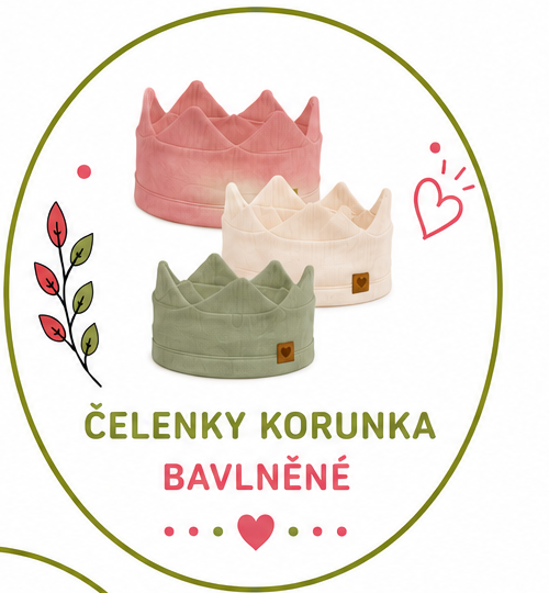 →Čelenky korunky -bavlněné
