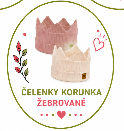→ čelenky korunky -žebro