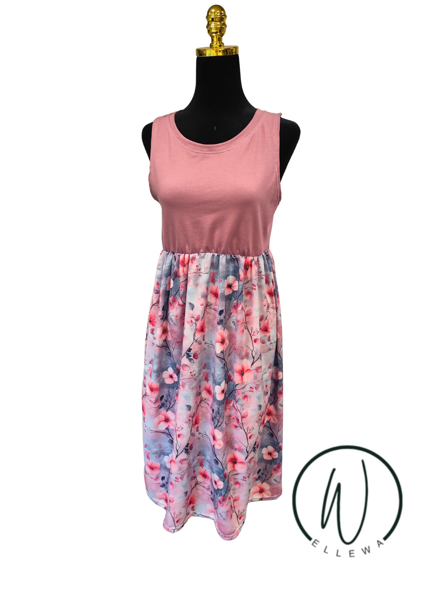 šaty umělé hedvábí 