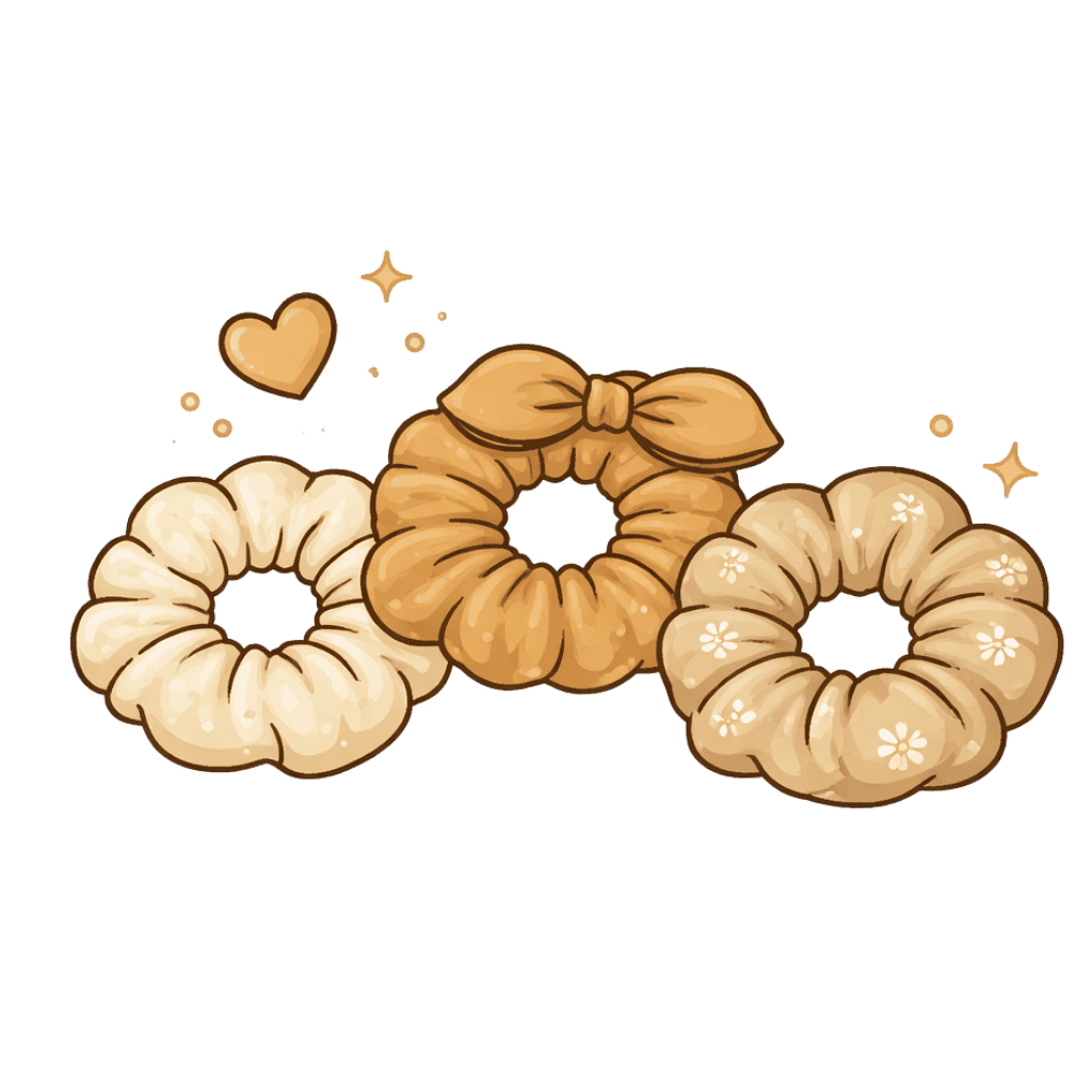 Scrunchie gumičky