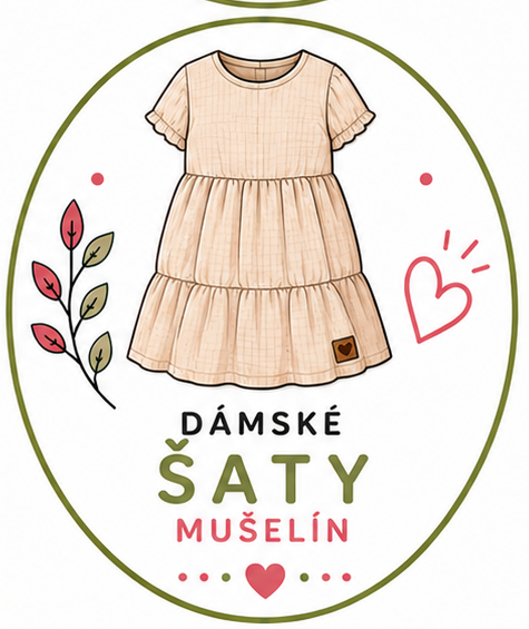 → šaty mušelín