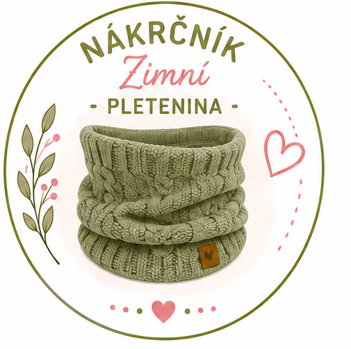 Nákrčník zimní -pletenina