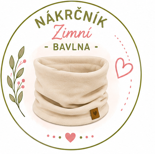 →Nákrčník zimní -bavlna/beránek