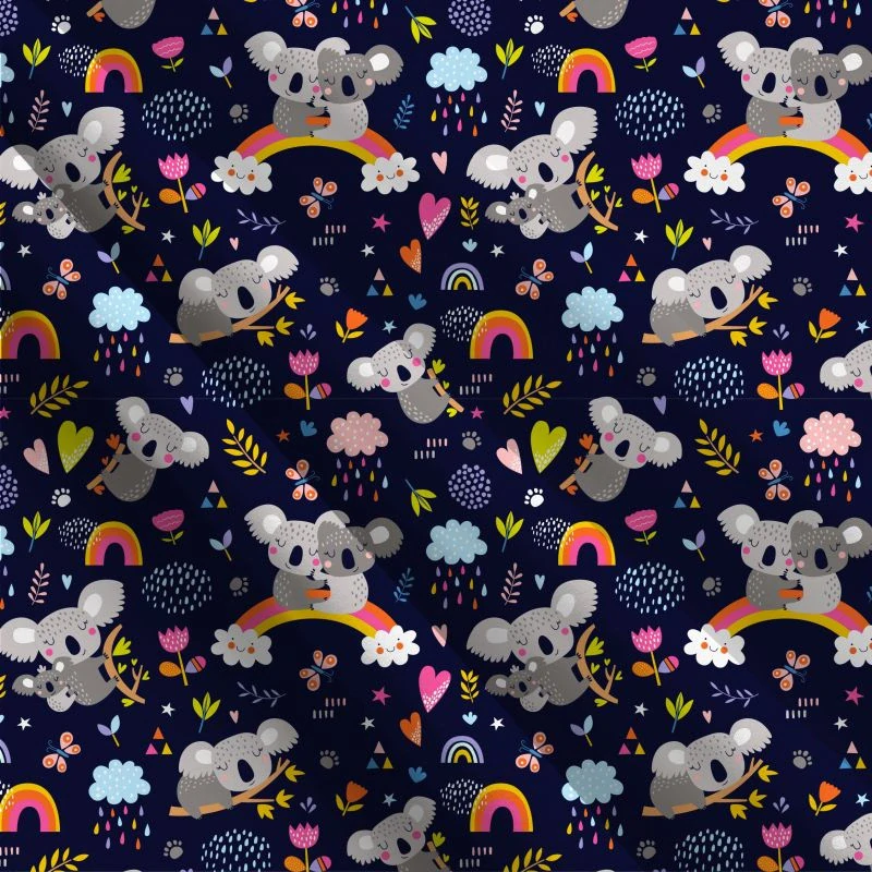 Skrunchie umělé hedvábí S-koala