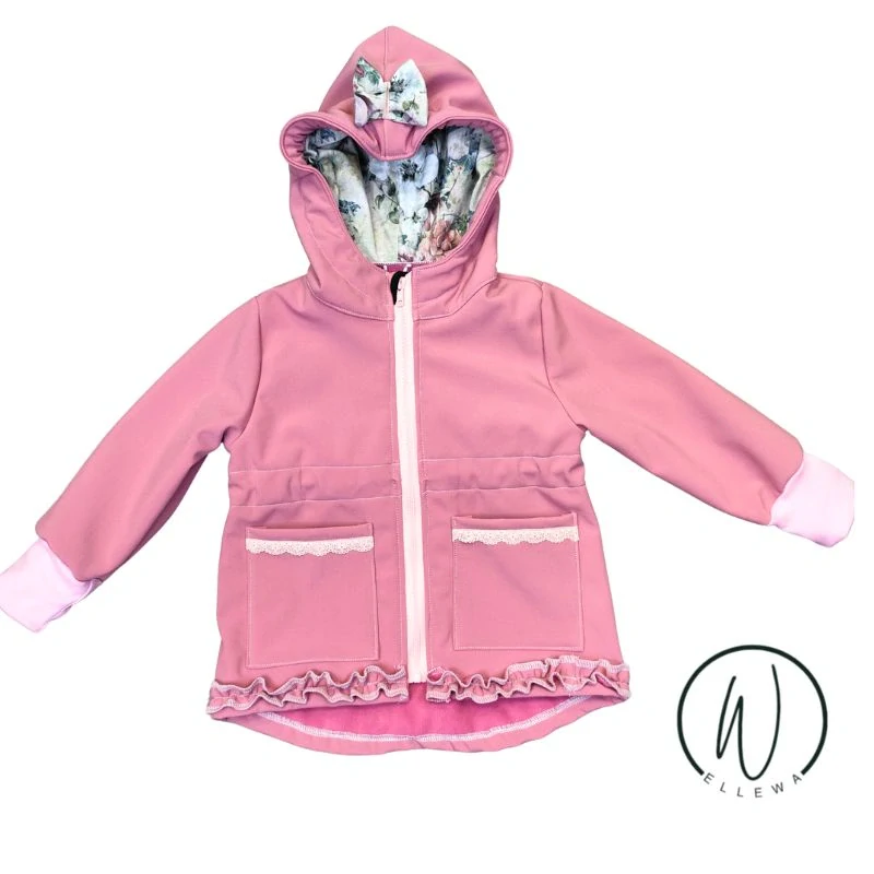 Softshellový kabátek starorůžová tmavá