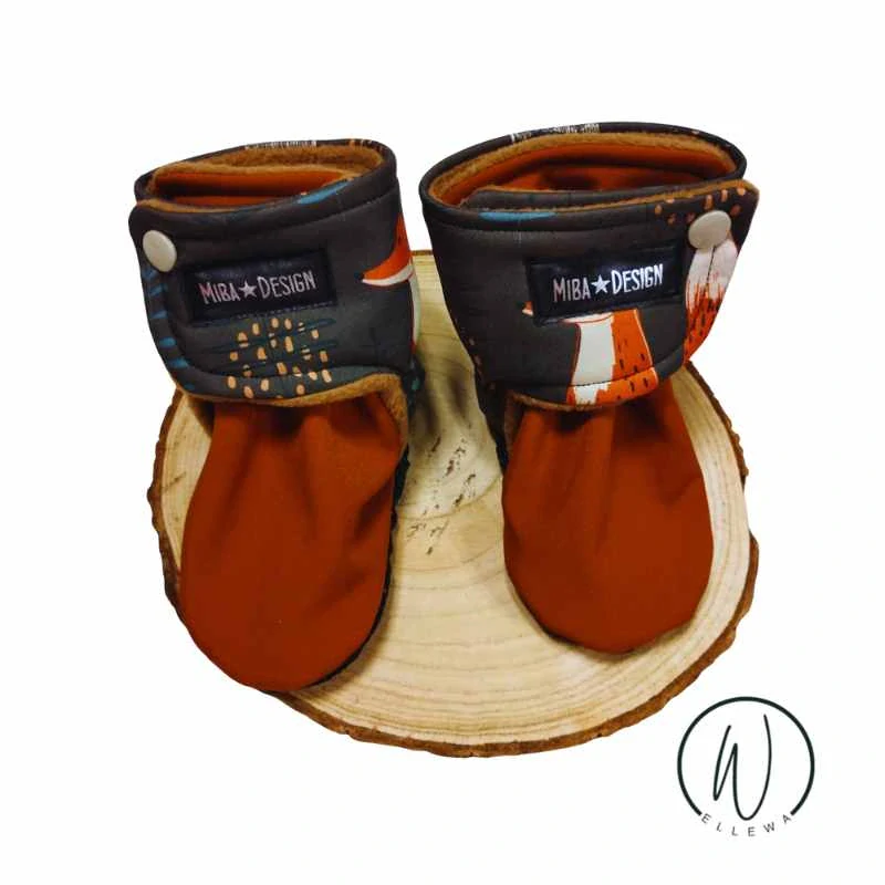 Capáčky softshell/fleece-lička/karamel