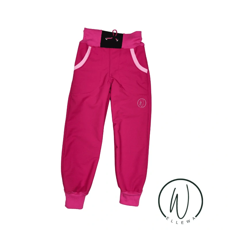 Softshellové kalhoty klasik -malina růžová
