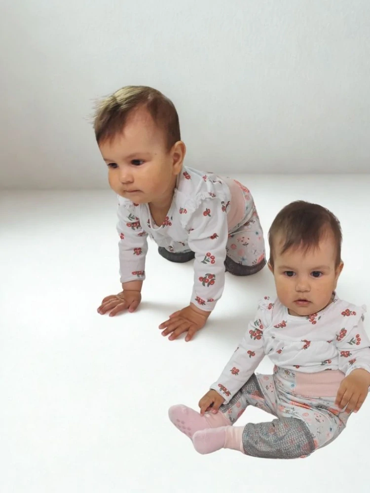 Lezoucí protiskluzové tepláčky/legíny slabé -tm. starorůžová