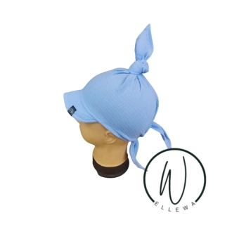 Mušelín šátek baby modrá