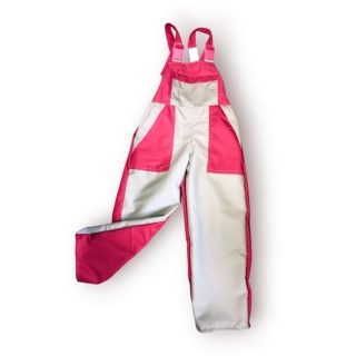 Montérky sv.šedá/purpurová slabá -bez potisku