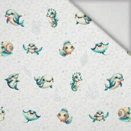 Čepice UPF50-mořský svět bílá