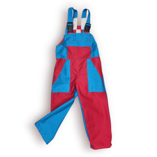 Montérky klasik purpurová /tyrkys modrá-bez potisku