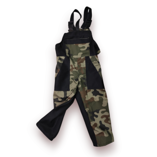 Montérky klasik maskáč/černá-bez potisku