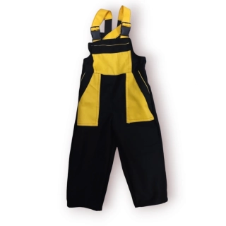 Montérky klasik černá +žluté kapsy-bez potisku