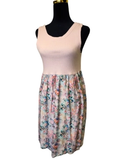 Dámské šaty vizkozové -rozlité květiny