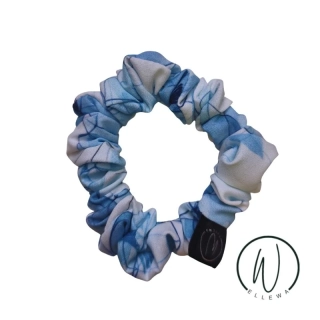 Skrunchie umělé hedvábí S-akvarel květy