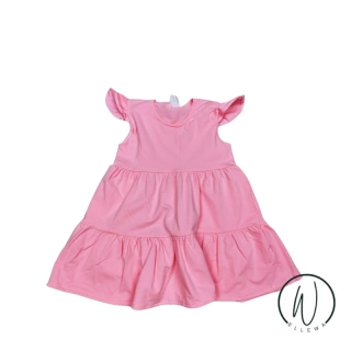 Šaty s volánky -baby růžová