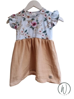 Šaty s volánky + mušelín sukýnka