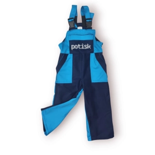 Montérky tmavě modrá/tyrkys-s potiskem