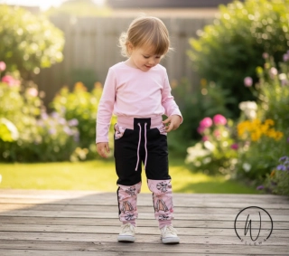 Softshellové kalhoty klasik -černá/indiana