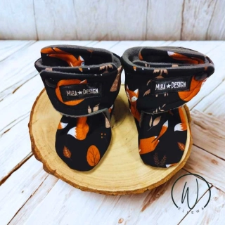 Capáčky softshell/fleece-liška na černé