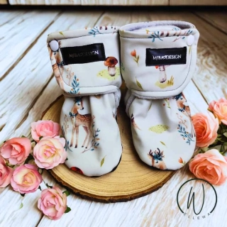 Capáčky softshell/fleece-zvířátka v lese