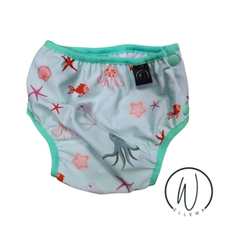 Baby plavky UPF50-mořský svět mint