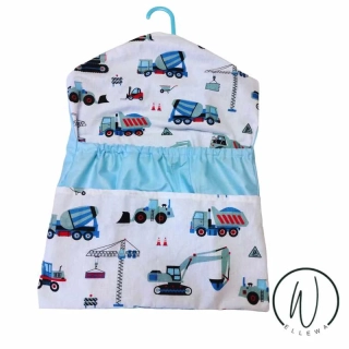 Kapsář auta na modré