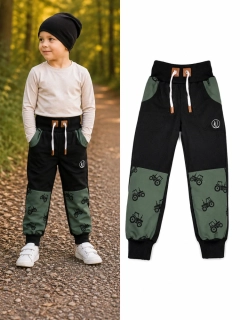 Softshellové kalhoty Premium -černá/thaki trakotr