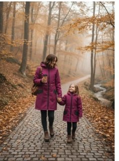 Softshell parka s fleecem -Ostružina/ Máma a dcera