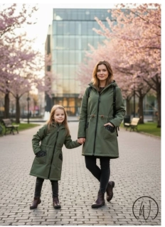 Softshell parka s fleecem -thaki / Máma a dcera
