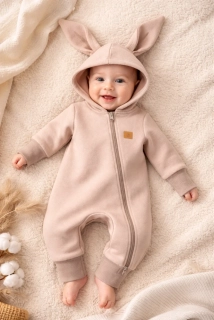 Rostoucí celoroční overal -béžová tmavá