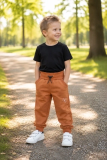 Softshellové kalhoty klasik -hnědé