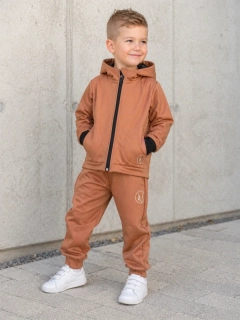 Softshellové kalhoty klasik -hnědé