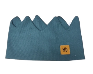 Žebrovaná korunka petrolej 