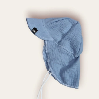 Mušelín čepice světle modrá