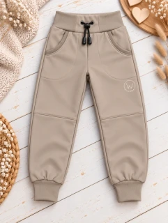 Softshellové kalhoty klasik Taupe