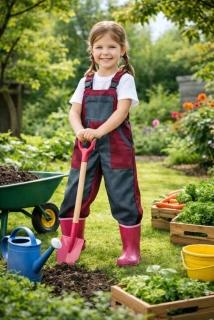 Montérky klasik šedá/bordo-bez potisku